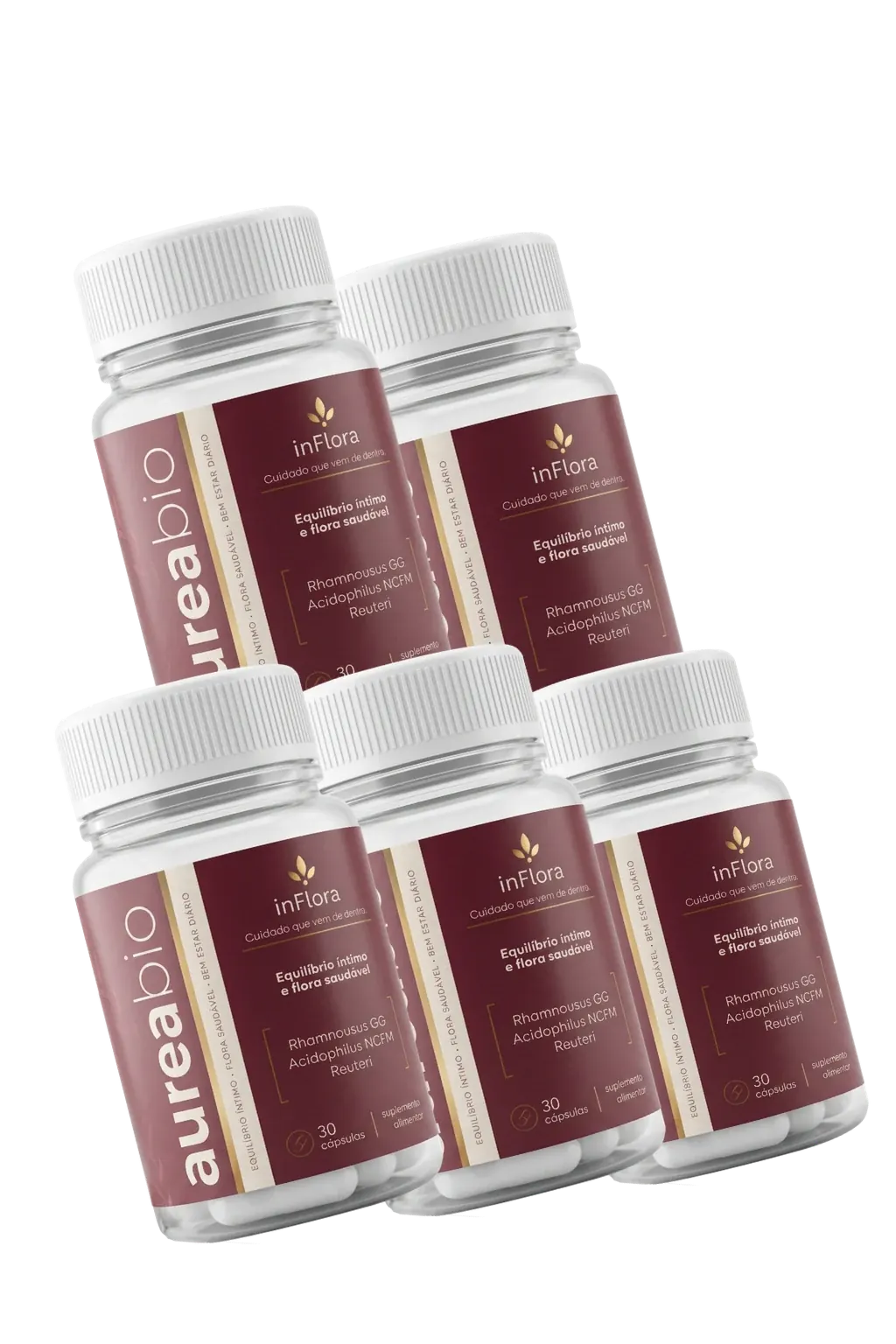 Aurea bio 5 frascos tratamento completo